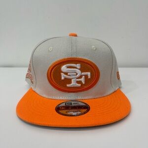 New Era SF Orange and White Snapback Hat